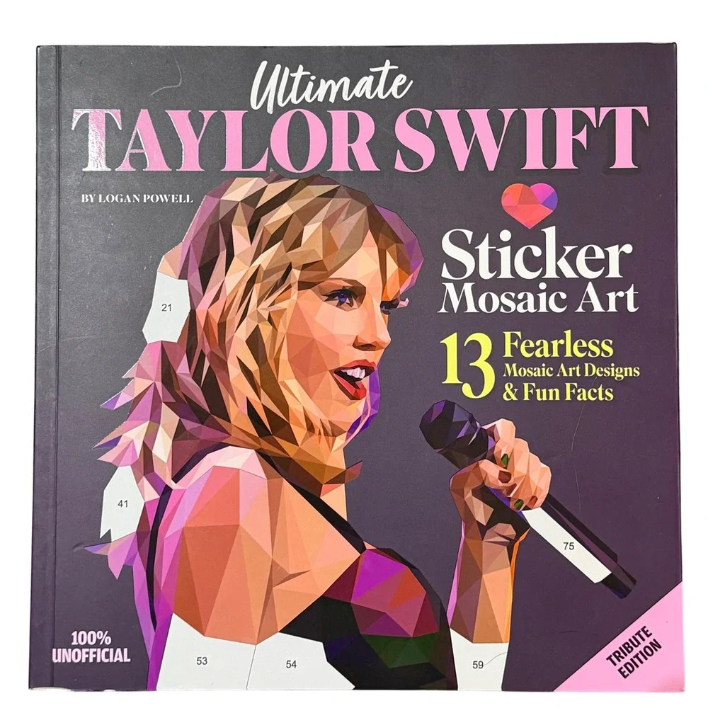 NWT Ultimate Taylor Swift Sticker Mosaic Art Book Sticker by Number‎